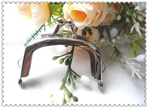 5.5CM Small Silver Purse Frame No Flower